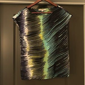 Loft Ann Taylor Shirt Womens Size XS Multi Color